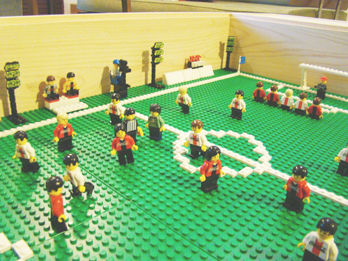 Lego好き レゴサッカースタジアムテーブル ヒノキクラフト ショップブログ