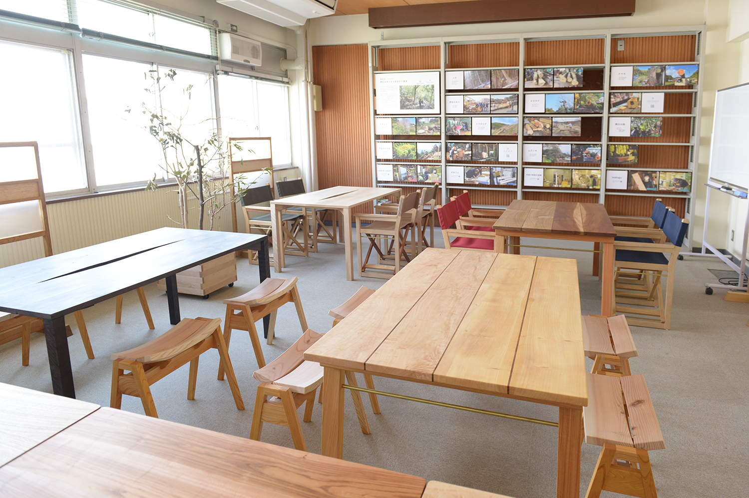 ヒノキクラフト　静岡大学　公共施設の家具2