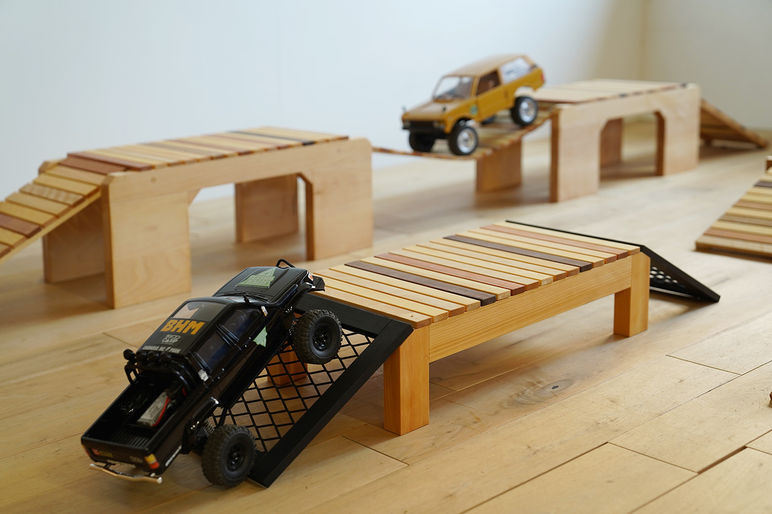 ヒノキクラフト　WPL JAPAN ラジコンコース　木製コース7