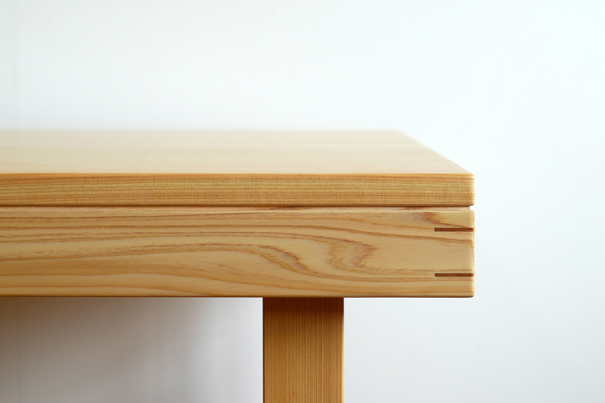 ヒノキクラフト　茶箱テーブル　オーダー家具1