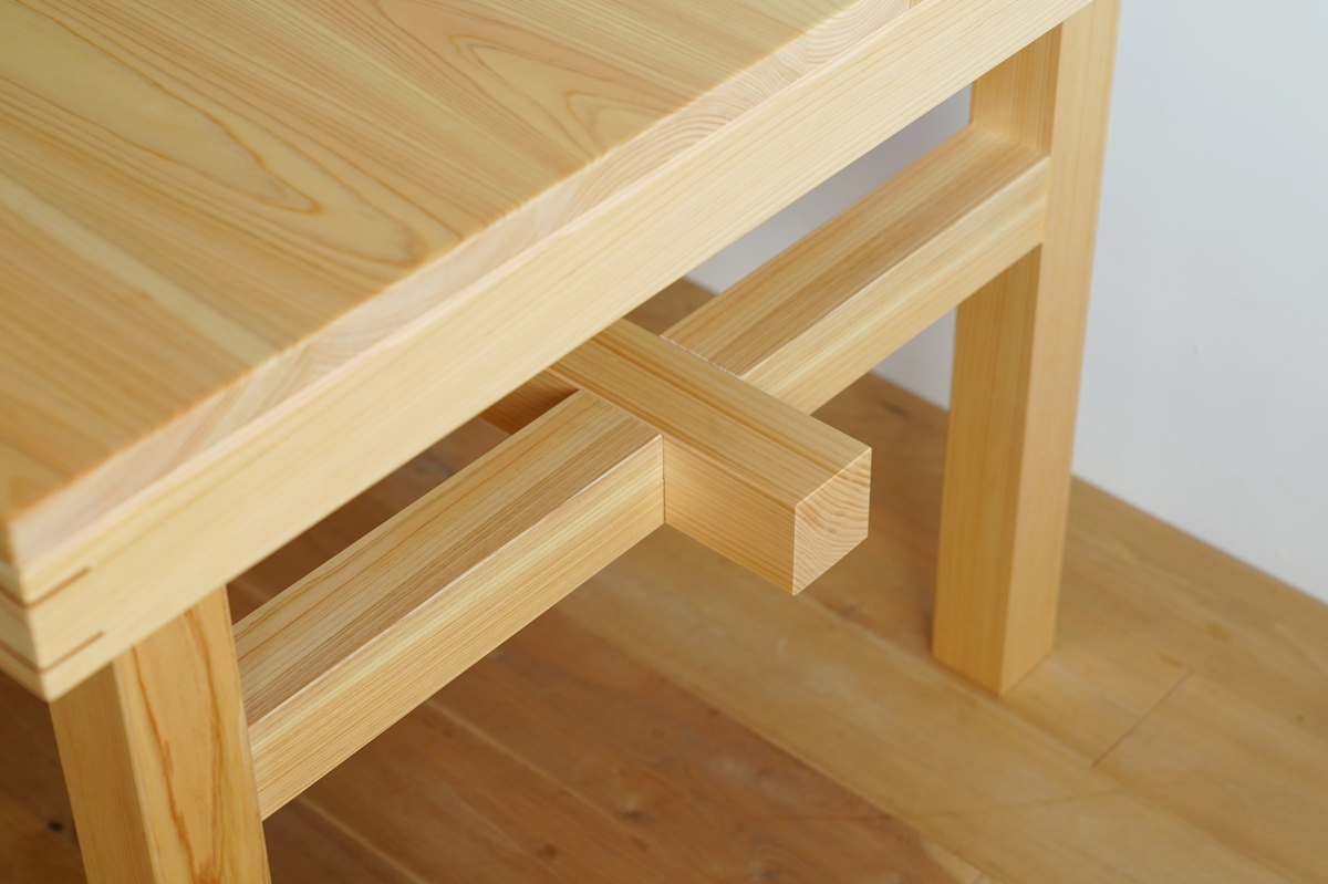 ヒノキクラフト　茶箱テーブル　オーダー家具5