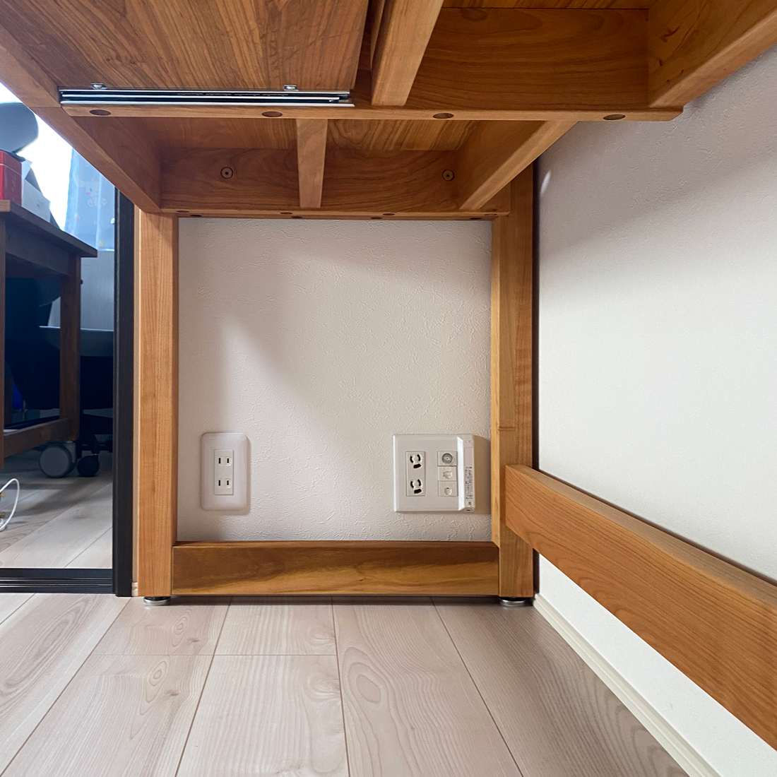 ヒノキクラフト 山桜の机 オーダー家具5