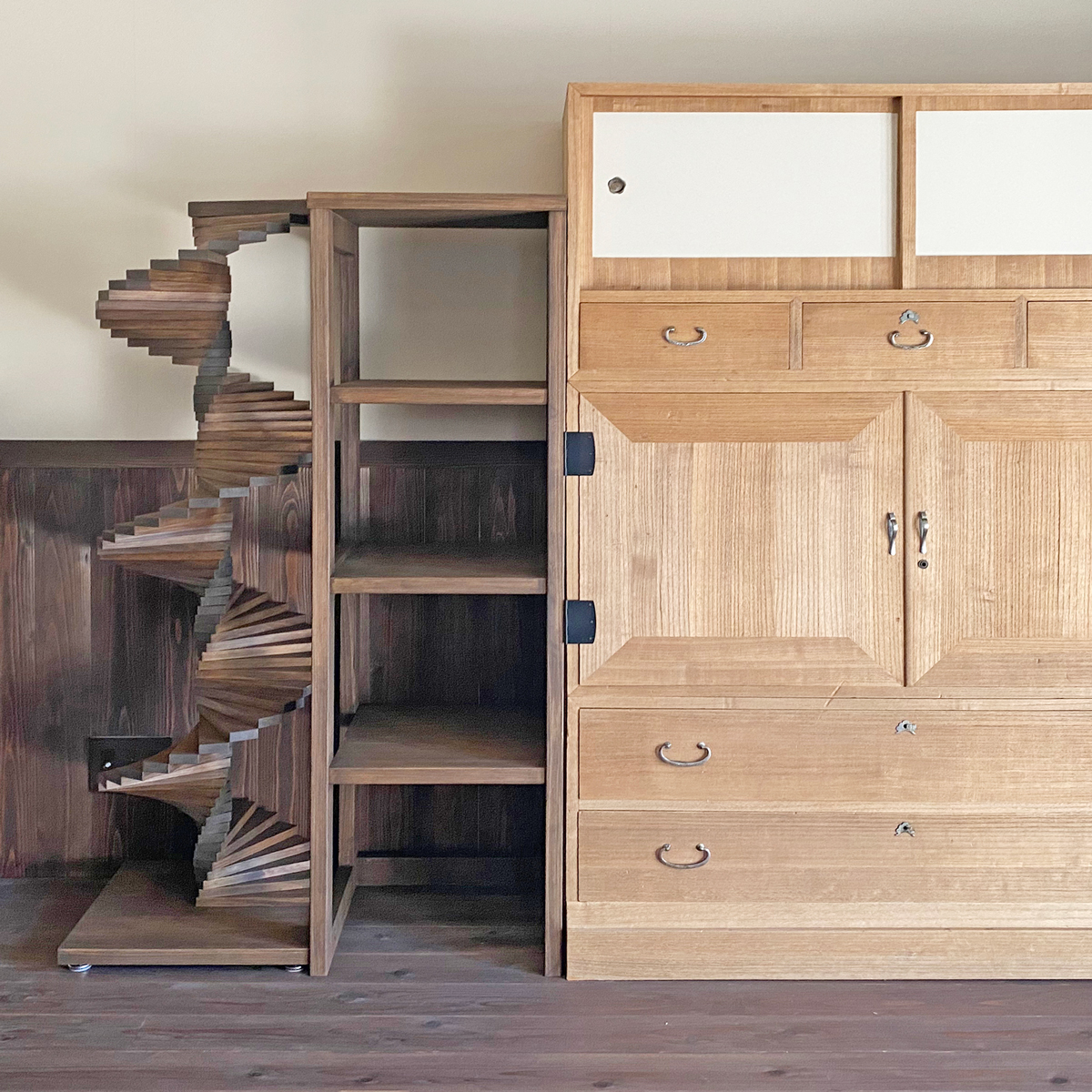 ヒノキクラフト　オーダー家具　キャットタワー5