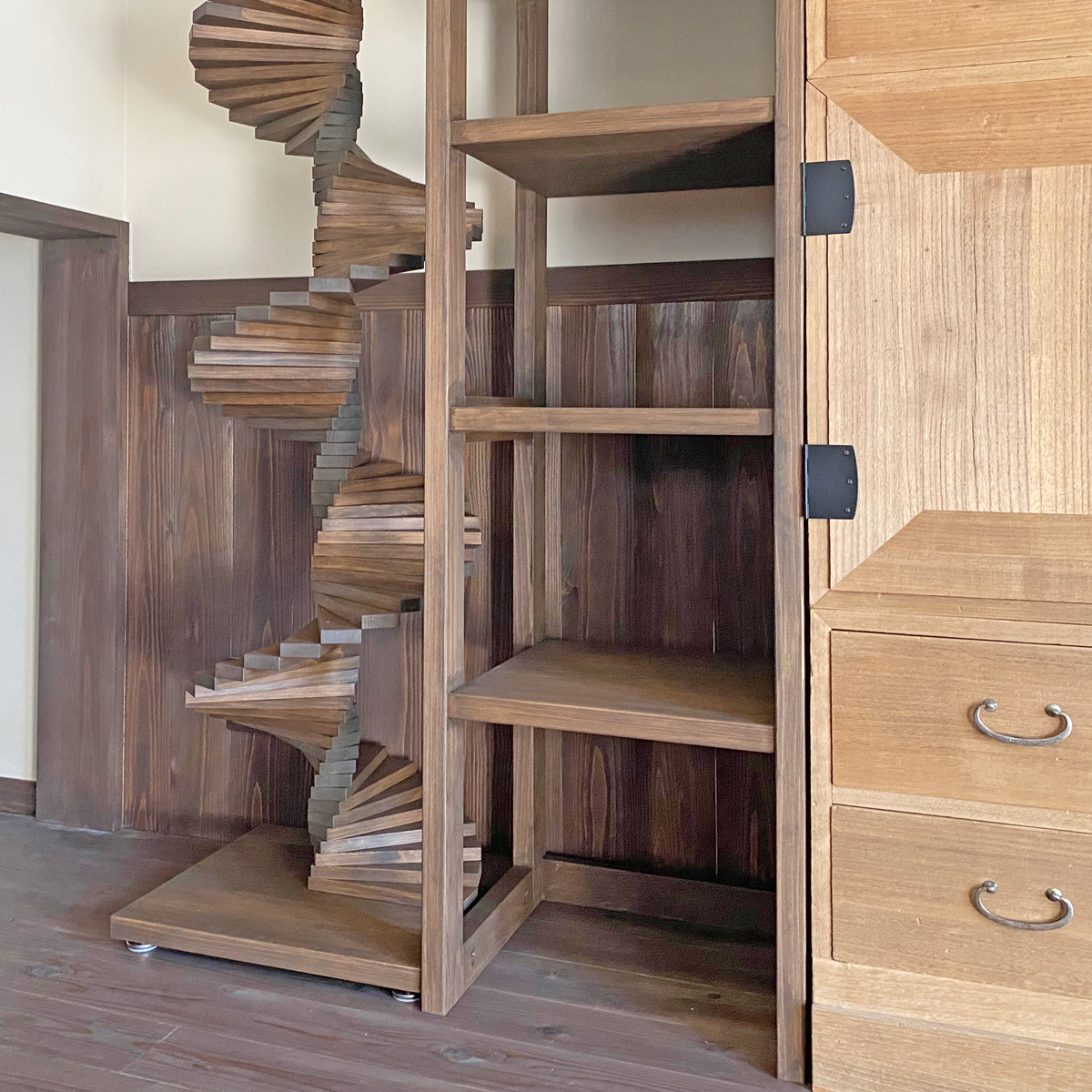 ヒノキクラフト　オーダー家具　キャットタワー6