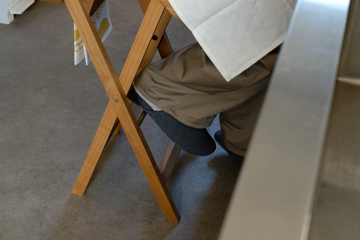 ヒノキクラフト キッチンスツール12