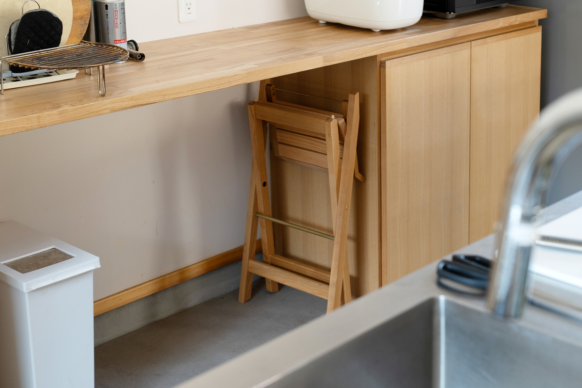 ヒノキクラフト キッチンスツール13